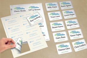 AVERY Badge autocollant, ft 63,5 x 29,6 mm, bo&icirc;te de 540 pi&egrave;ces, blanc