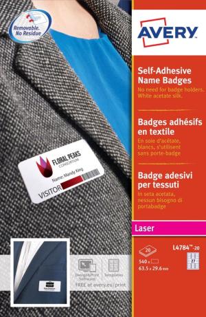 Avery étiquettes satin 63,5 x 29,6mm - 2