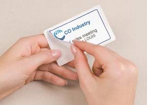 Avery L4785-20 badge adh&eacute;sif, ft 80 x 50 mm, bo&icirc;te de 200 pi&egrave;ces, blanc