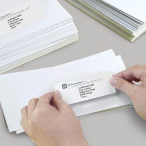 Avery L7160, Etiquettes adresses, Laser, Ultragrip, blanches, 250 pages, 21 per page, 63,5 x 38,1 mm