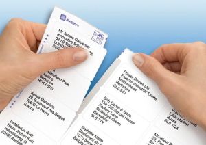 Avery L7163, Etiquettes adresses, Laser, Ultragrip, blanches, 250 pages, 14 per page, 99,1 x 38,1 mm