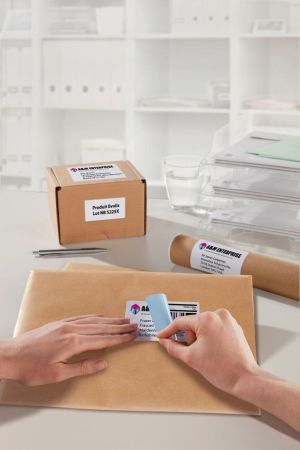 Avery L7165, Verzendetiketten, Laser, Ultragrip, wit, 100 vellen, 8 per vel, 99,1 x 67,7 mm