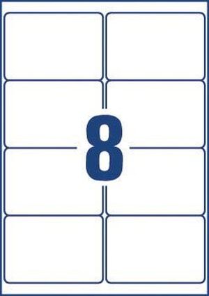 Avery L7165, Verzendetiketten, Laser, Ultragrip, wit, 100 vellen, 8 per vel, 99,1 x 67,7 mm