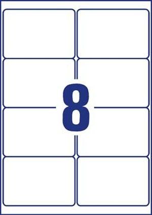 Avery L7914-10 &eacute;tiquettes ultra r&eacute;sistantes ft 99,1 x 67,7 mm (b x h), 80 &eacute;tiquettes, blanc