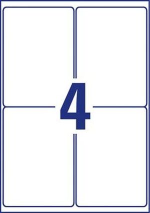 Avery L7915-10 &eacute;tiquettes ultra r&eacute;sistantes ft 99,1 x 139 mm (b x h), 40 &eacute;tiquettes, blanc