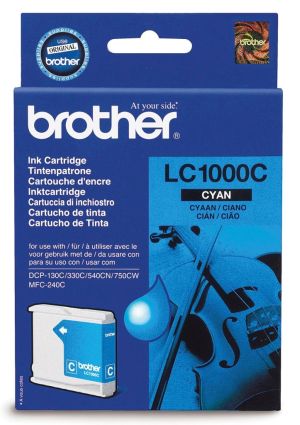 Brother cartouche d'encre, 400 pages, OEM LC-1000C, cyan