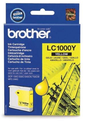 Brother cartouche d'encre LC1000Y pour D
