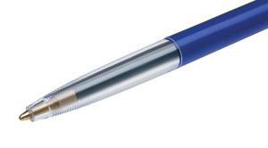 Bic stylo bille M10 Clic, pointe moyenne, 0,4 mm, bleu