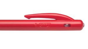 Bic balpen M10 Clic schrijfbreedte 0,4 mm, medium punt, rood