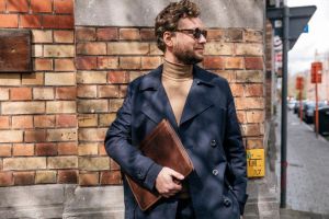 Maverick &eacute;critoire en cuir pour ft A4, bloc-notes inclus, brun