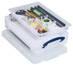 Really Useful Box, diviseur avec 8 compartements, pour 4 l ou 9 l, transparent