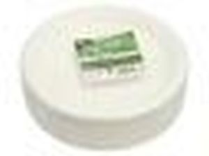 Assiette pure, ronde, blanche, diam&egrave;tre 23cm, en canne &agrave; sucre, paquet de 50 pi&egrave;ces