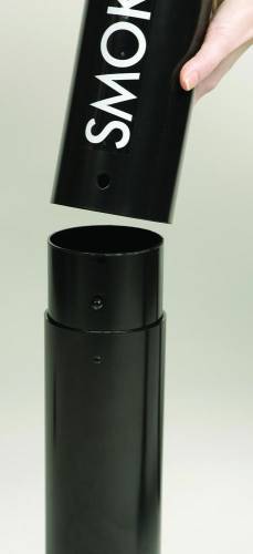 Rubbermaid cendrier Smokers' Pole, ft 10,2 x 107,9 cm, noir