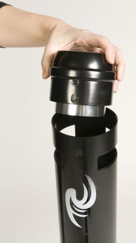 Rubbermaid cendrier Smokers' Pole, ft 10,2 x 107,9 cm, noir