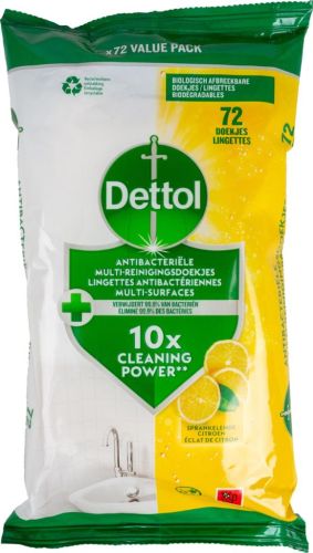 Dettol lingettes nettoyantes citrus, paq
