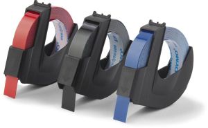 Dymo D3 tape 9 mm, geassorteerde kleuren, blister van 3 stuks