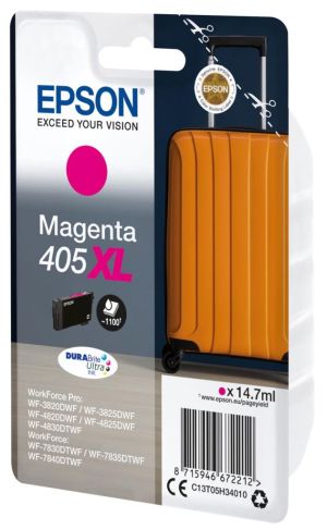 Epson cartouche d'encre 405XL, 1.100 pages, OEM C13T05H34010, magenta