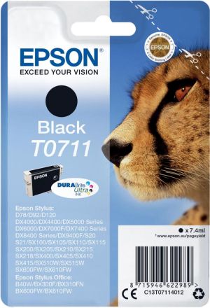 Epson cartouche d'encre T0711 noir,245 p