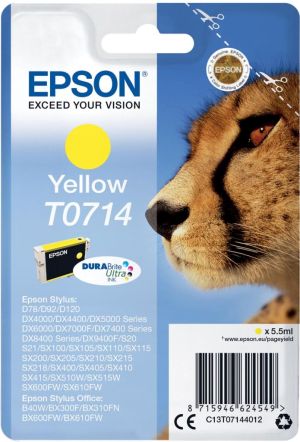Epson cartouche d'encre T0714 jaune, 415