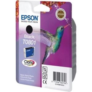 Epson cartouche d'encre T0801, noirpour 