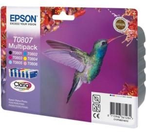 Epson cartouche d'encre T0807, multipack