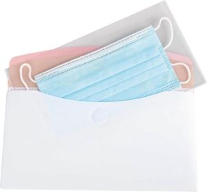 Tarfiold set avec housse antimicrobien + enveloppe Color Dream Chequebook pour masques, paquet de 6 sets