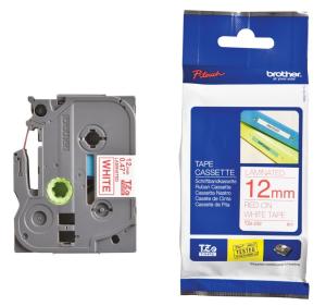 Brother P-Touch 12 mm - rood op wit