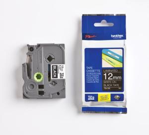 Brother P-Touch 12 mm - wit/zwart