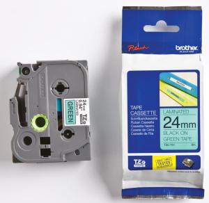 Brother TZE-751 - 24 mm Black on green t