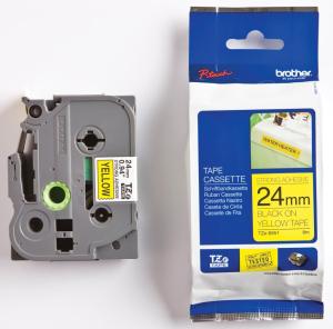 Brother TZE-S651 - 24 mm Black on yellow