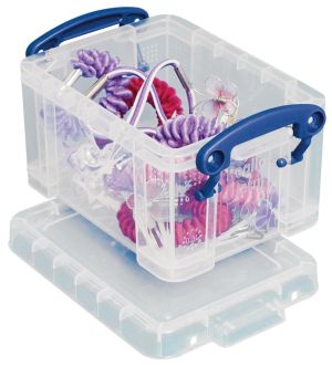 Really Useful Box porte-cartes de visite 0,3 l, transparent