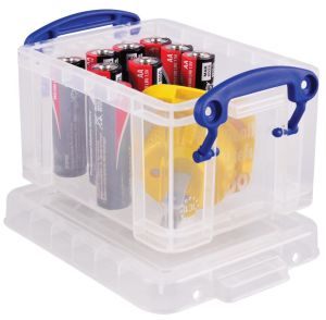 Really Useful Box porte-cartes de visite 0,3 l, transparent