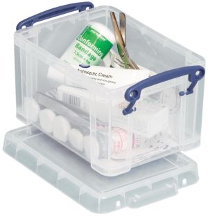 Really Useful Box bo&icirc;te de rangement 1,6 l, transparent