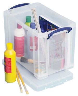 Really Useful Box bo&icirc;te de rangement 19 l, pour dossiers suspendus, transparent