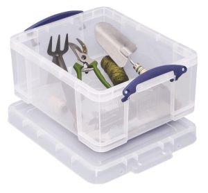Really Useful Box bo&icirc;te de rangement 21 l, transparent