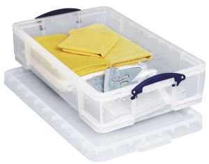 Really Useful Box bo&icirc;te de rangement 33 l, transparent
