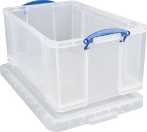 Really Useful Box bo&icirc;te de rangement 64 l, transparent