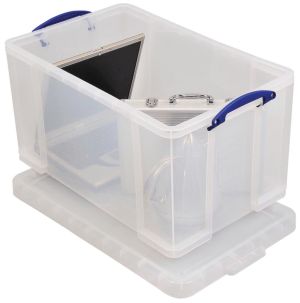 Really Useful Box bo&icirc;te de rangement 84 l, transparent