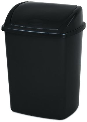 Poubelle avec couvercle swing 26 l,noir