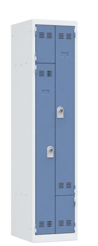 monoblok garderobe 1 kolom blauw