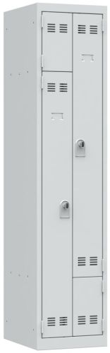 armoire monobloc 1 colonne gris