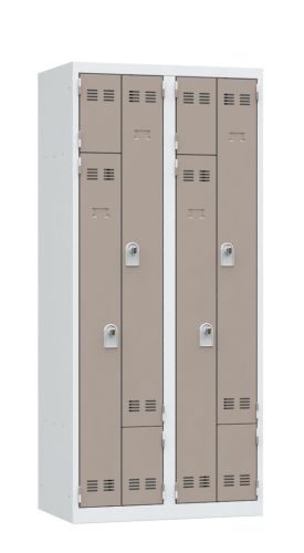 monoblok garderobe 2 kolom taupe