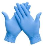 Gants en nitril, medium, bleu, paquet de