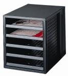 Han bloc à tiroirs avec tiroirs ouverts,