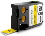 Dymo XTL tapes 19 mm, zwart op geel, vin