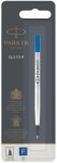 Parker recharge pour roller fine, bleu, 