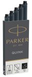 Parker Quink cartouches d'encre noir, bo