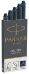 Parker Quink cartouches d'encre bleu-noi
