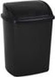 Poubelle avec couvercle swing 15 l,noir