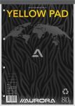 Aurora Writing recycle notablok geel A4 